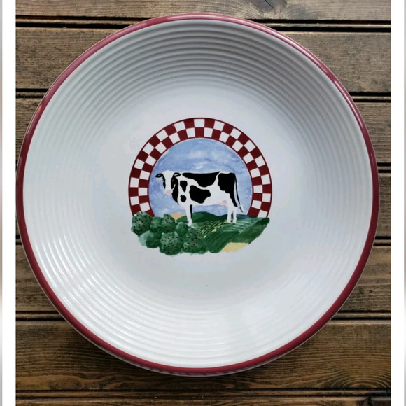 CENTURY STONEWARE Fannie's Farm Salad/Dessert Plate | 8" set of two - Picture 1 of 5